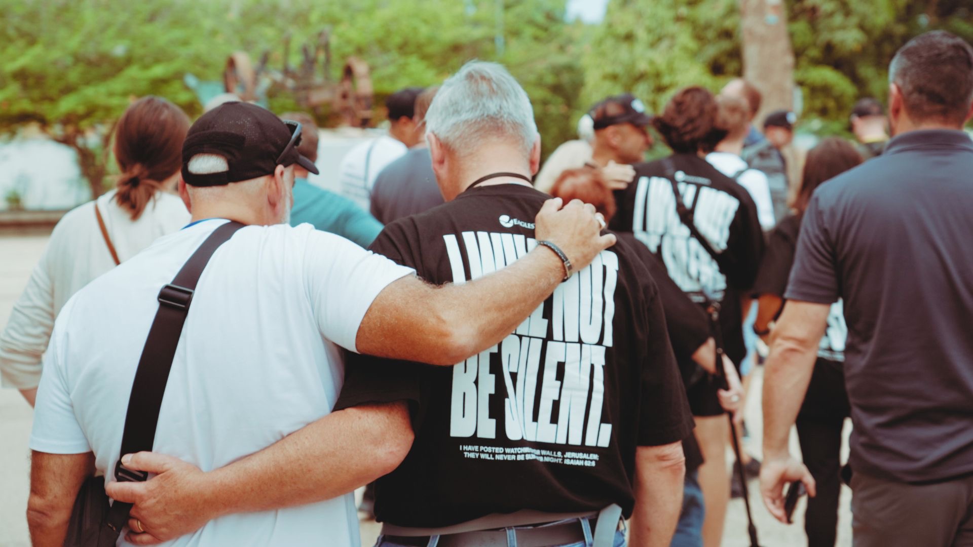 Pastors praying in Jerusalem